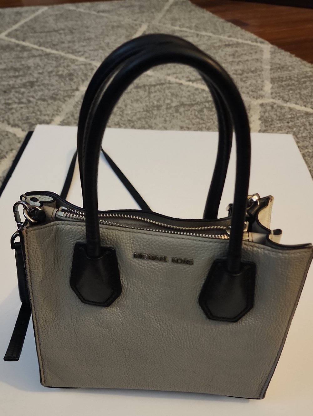 Michael Kors Mercer Pebbled  Leather Crossbody.